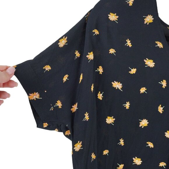 NWT Madewell Drapey V-Neck Button-Back Top in French Daisies Sz XS - Picture 7 of 15